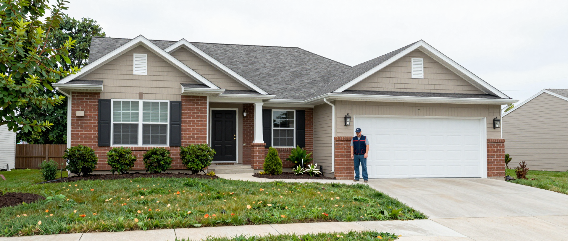 Suburban home exterior
